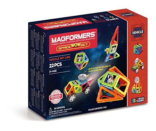 Magformers - Space Wow, Set de 22 Piezas magnéticas (707009)