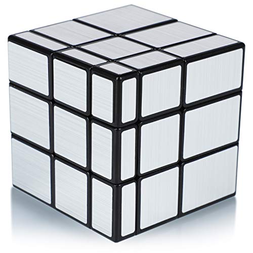 Maomaoyu Cubo Mirror 3x3 3x3x3 Mirror Cube Puzzle Magico Cubo de la Velocidad Espejo Plata