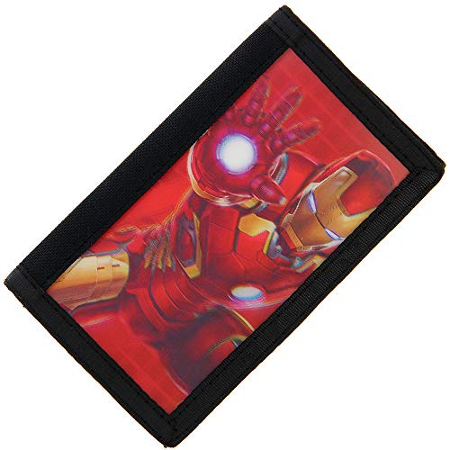 Marvel Avengers Age of Ultron - Cartera con velcro en 3D Diseño de Iron Man talla única