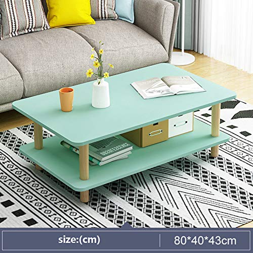 Mesa De Centro, Apartamento Pequeño, Hogar Nórdico, Sala De Estar, Balcón, Mesa Pequeña, Moderna, Minimalista, Creativa, Mesa De Té, Red, Mesa De Centro Simple Roja(Color:verde,Size:80*43*40cm)