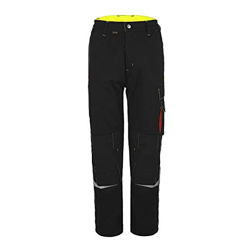 MFH Profile - Pantalones de trabajo (52 unidades), color negro, amarillo, naranja y gris