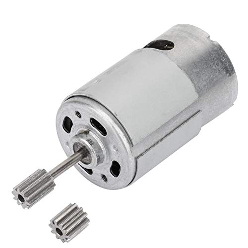 Micro motor, motor de engranajes de CC de 6 V con dos cabezas de dientes, motor eléctrico pequeño de alta velocidad RS550 para coche eléctrico de juguete para niños, 35 W - 55 W(550-10000rpm)