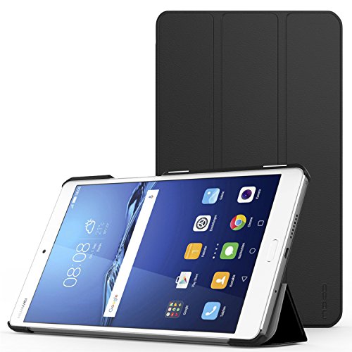 MoKo Huawei MediaPad M3 8.4 Funda - Ultra Slim Lightweight Función de Soporte Protectora Plegable Smart Cover Durable para Huawei MediaPad M3 8.4 Pulgadas 2016 Tableta, Negro