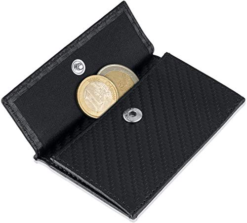 Monedero para la Cartera ZNAP Slim Wallet - Tiene la Capacidad para hasta 20 Monedas - Incluye la protección RFID Shield Blocker - Estuche para Monedas - por SLIMPURO