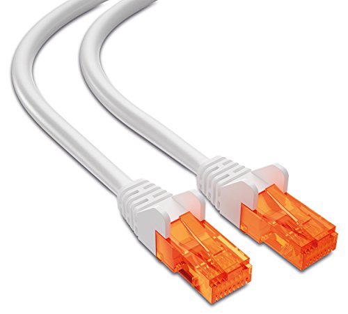 mumbi 26599 Cat.5e S/FTP Cable de Red Ethernet LAN Patch con conectores RJ-45 50.0m, blanco