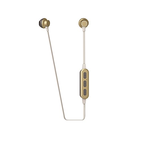 Muvit M2B - Auriculares in-Ear Bluetooth (estéreo, inalámbricos, 3.5 mm), Color Oro