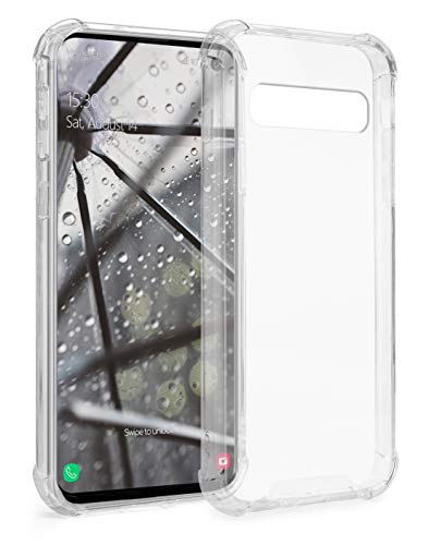 MyGadget Funda Protectora en Silicona TPU para Samsung Galaxy S10 - Case Resistente Antigolpes – Cover Dura y Protective - Cómoda y Ligera Transparente