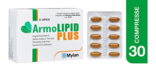 Mylan ArmoLipid Plus Integratore Alimentare con Riso Rosso, 30 Compresse