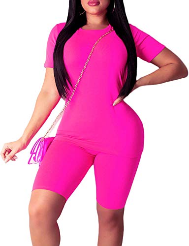 N/ A - Juego de 2 camisas deportivas para mujer Rosa rosa (b) M