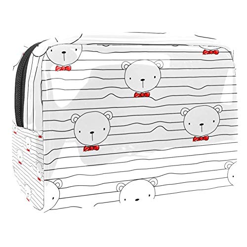 Neceseres para Maquillaje de niños Osito de Dibujos Animados Animales Bonitos Bolsa de Almacenamiento de Viaje Impermeable de PVC Impresa Personalizada 18.5x7.5x13cm