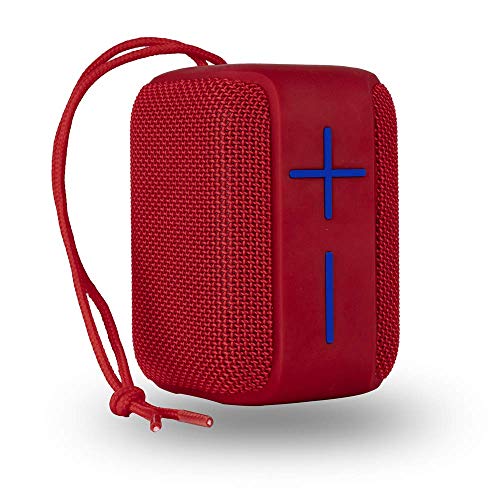 NGS Altavoz PORTÁTIL Roller Coaster Red 10W Compatible con TECNOLOGÍA Bluetooth -USB-Micro SD-AUX IN, Color Rojo, AUTONOMÍA 10 HR, IPX6, Cordel