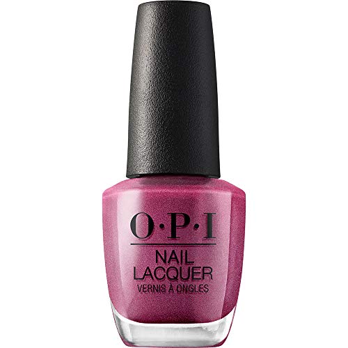 OPI Nail Laquer - Esmalte Uñas Duración de Hasta 7 Días, Efecto Manicura Profesional, 'A Rose at Dawn Broke by Noon' Rosa Perlado - 15 ml