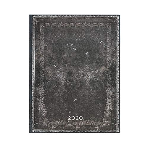 Paperblanks 2020- Diario flexible de acero para media noche (12 meses, vertical, 180 x 230 mm)