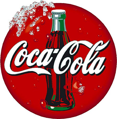 Pegatina de Coca Cola – Señal de Coca-Cola para ventanas de restaurante y cafetería (extra grande, 400 mm)