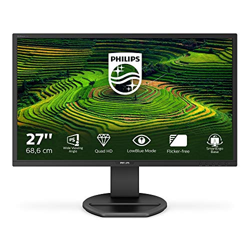 Philips 272B8QJEB B Line - Pantalla para PC 68,6 cm (27") Quad HD LCD Plana Mate Negro - Monitor (68,6 cm (27"), 2560 x 1440 Pixeles, Quad HD, LCD, 5 ms, Negro)