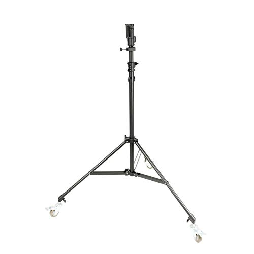 PIXAPRO Heavy Duty Pro - Combo de soporte con ruedas de 1-1/8 pulgadas (sólo soporte) Iluminación de video de estudio adecuada para cargas pesadas de hasta 10 kg