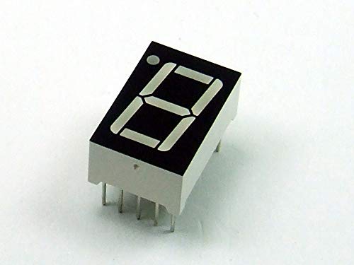 POPESQ® 1 Piezas x 7-Segment Display 14.2mm 1 Digito Comun Anodo Azul / 1 pcs. x 7-Segment Display 14.2mm 1 Digit Common Anode Blue #A2315