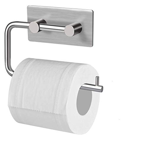 Portarrollos para Papel Higiénico de Inoxidable Impermeable Acero Inoxidable Portarrollos Baño Adhesive para Cocina Gabinete Versátil Bajo el fregadero