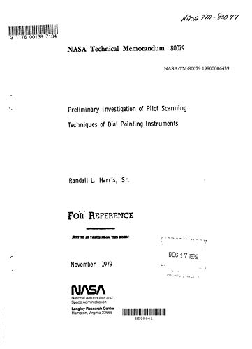 Preliminary investigation of pilot scanning techniques of dial pointing instruments (English Edition)