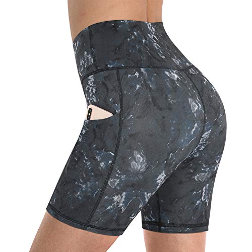 Promover Pantalones Cortos de Yoga para Mujer Leggings de Cintura Alta con Bolsillos Control de Abdomen Leggings de Yoga Pantalones de Entrenamiento