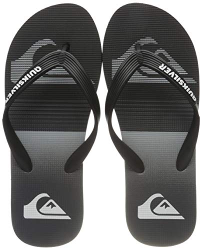 Quiksilver Molokai Slab, Flip-Flop para Hombre, Black/Grey/Black, 43 EU