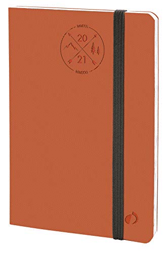 Quo Vadis 149002Q - Agenda PLANNING-SD EVEREST Sept-2019 hasta Dic-2020, Semana Vista, A5/15x21cm, Color Naranja