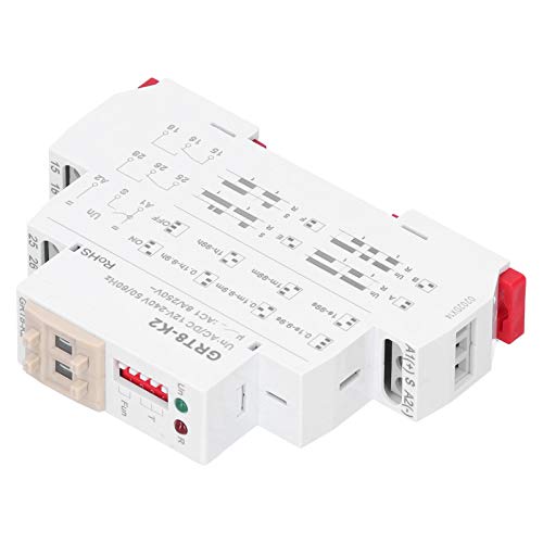 Relé de tiempo GRT8-K2, AC/DC 12V-240V 50 / 60HZ Método de configuración de marcación digital, Método de instalación Instalación en riel de 35 mm, Nivel de protección IP20