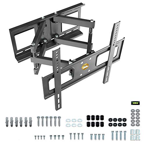 RICOO S1544 Soporte TV Pared Giratorio Inclinable Televisión 37-65" (94-165cm) Brazo Universal Televisor LED/LCD/Curvo VESA 200x200-400x400