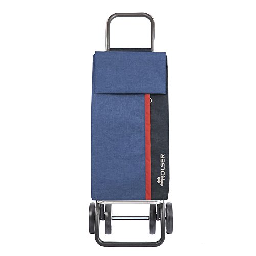 Rolser Carro de Compra Kangaroo KAN002/BL Tweed Dos+2 Color Azul, 390x310x1050mm