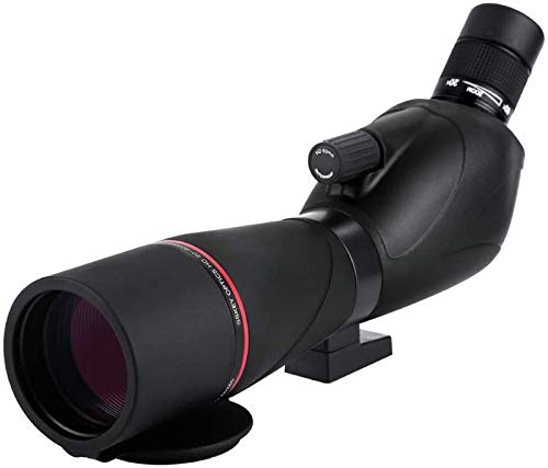 SHKUU Telescopio monocular, Monocular de observación de Aves, 20-60x80 Zoom HD Lente de Objetivo Grande FMC, Prisma ВАK4, Telescopio Impermeable Conecte un teléfono móvil con trípode Grande