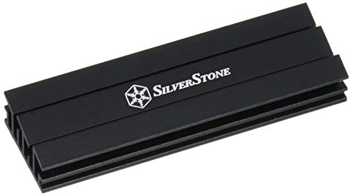 SilverStone SST-TP02-M2 - M.2 Almohadilla térmica para M.2 SSD de hasta 80 mm de Longitud, Aluminio