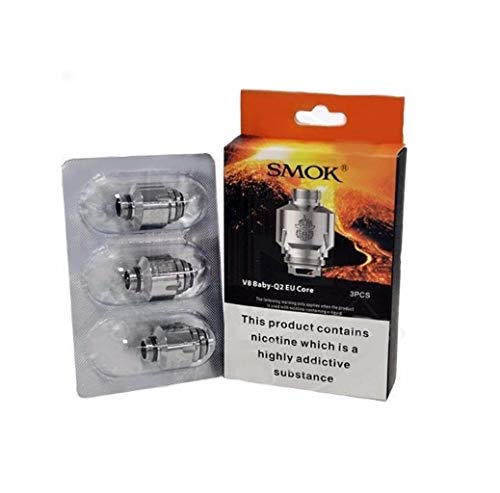 SMOK TFV8 Big Baby EU CORE Q2 0.4ohm For smok tfv8 big baby 2ml tank,smok t-priv kit in a Pack (Q2) Bobina de repuesto para cigarrillo, Este producto no contiene nicotina ni tabaco