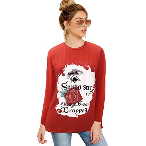 Sudadera Navidad A Juego Con La Familia Jersey Divertido Navidad Conjunto Suéter Manga Larga Tops Para Mujer B,M