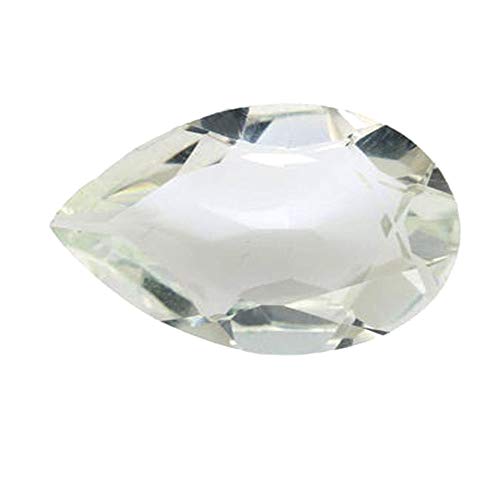 SURYAGEMS Piedra preciosa natural suelta en forma de pera 4 x 6 5 x 7 5 x 8 6 x 9 7 x 10 8 x 12 9 x 12 10 x 14 mm para fabricación de joyas. 6X9 mm blanco