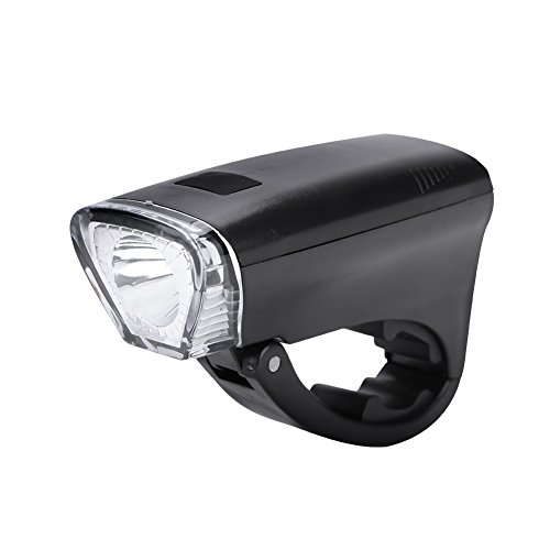 Tbest Luz LED Delantera para Bicicleta, Linterna de Bicicleta Delantera Faros LED Ciclismo Nocturno Linterna de Seguridad 3 Modos de Iluminación Funciona con 3 Pilas AA (No Incluidas)