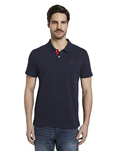 Tom Tailor Basic Camisa de polo , Azul ( 10668/Sky Captain Blue ) , XXL para Hombre