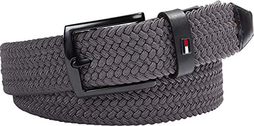 Tommy Hilfiger Denton Elastic 3.5 Cinturón, Gris peltre, 100 cm para Hombre