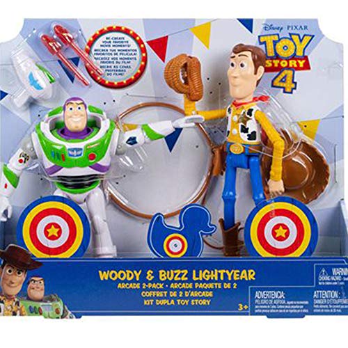 Toy Story 4 Woody and Buzz Lightyear Arcade 2 Figuras Pack