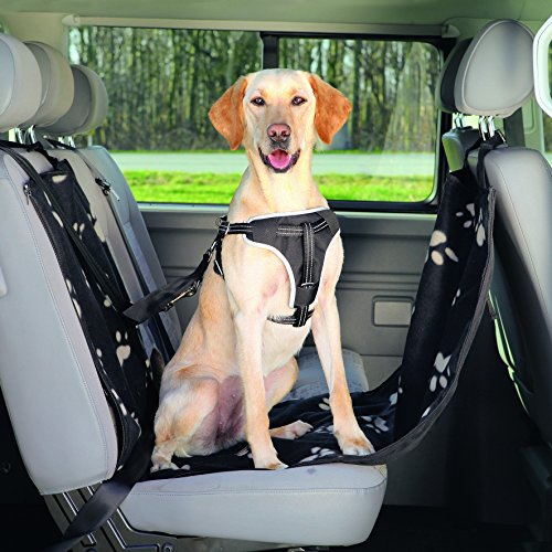 TRIXIE Funda Asiento Coche con Laterales, 0.65 x 1.45 m, Negro, Perro