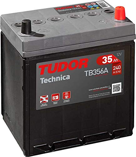 Tudor Exide Technica 35Ah, 12V. Dimensiones: 187 x 127 x 220. Borne derecha. Batería coche. 15% Más potente que las standard.