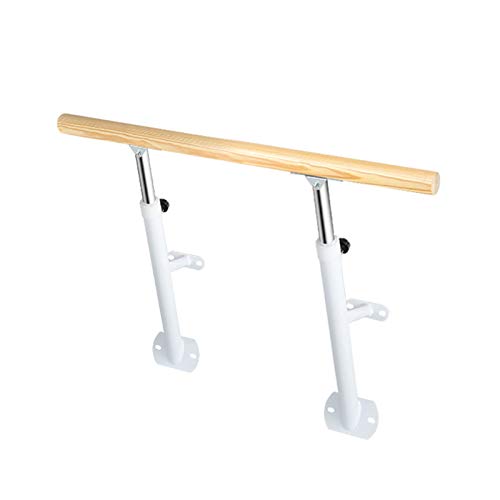 TWW Barra De Baile Montado En La Pared Barra De Prensa De Piernas Elevable para El Hogar Sala De Ejercicios Aula Niños Adultos Ballet Dance Pole Dance Barra De Equilibrio,White 2