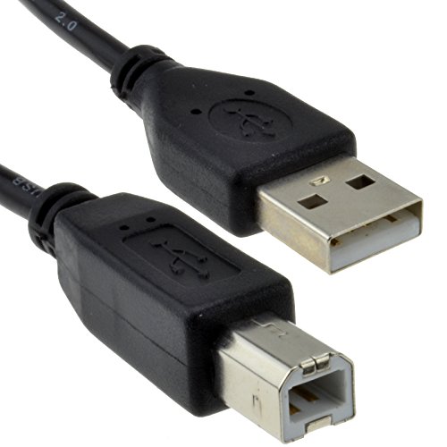 USB 2,0 24AWG Alto Velocidad Cable Impresora Cable A a B Negro 0,3 m 30 cm [0.3 Metros/0,3m]