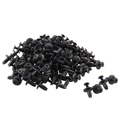 Wmaple wufeng 120PCS / Set 6 mm Coche plástico Durable Remaches diámetro del Agujero de alfiler Sujetador Fender Parachoques Pin del Empuje Clip Clips