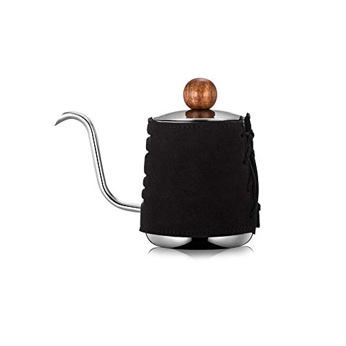 WYZQ Olla de Mano sin Asas de Cuello Estrecho 304 de Acero Inoxidable de Boca Larga Mini Olla Olla de Oreja Colgante para el hogar Hervidor de Control de precisión Regalo para Amantes (Naranja),