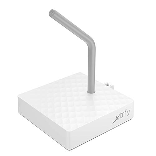 Xtrfy B4 - Cojín para ratón, Color Blanco, Brazo de Silicona Flexible, Base Estable, Parte Inferior de Goma Antideslizante, Compacto y cómodo