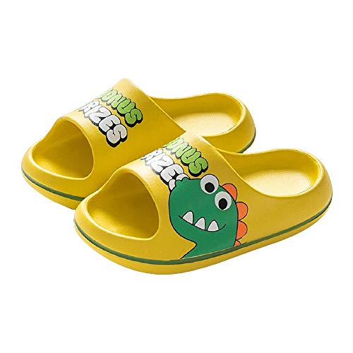 Y-PLAND Zapatillas Antideslizantes de Interior para niños de Dinosaurio de Dibujos Animados, Sandalias y Zapatillas Ligeras de Verano para bebés, Zapatillas de baño de Fondo Suave-4_160 mm