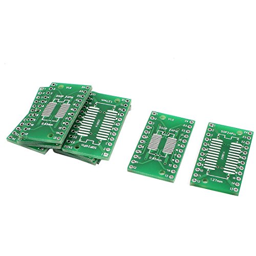 10 piezas de SSOP-24 de 0,65 mm SOP-24 de 1,27 mm DIP adaptador de tarjeta IC 24Pin de 2,54 mm