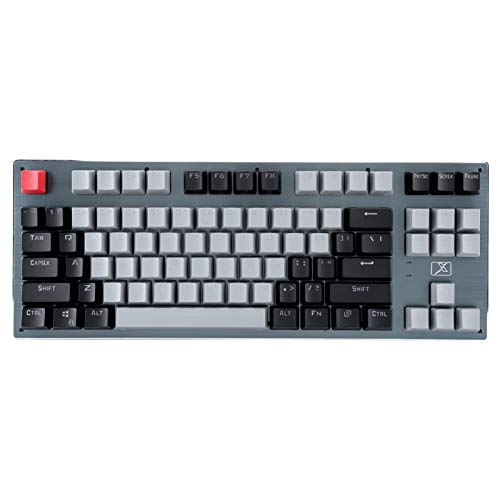 87Keys Teclado Bluetooth Teclado para PC Teclado para Juegos Teclado mecánico inalámbrico con retroiluminación Fresca, para windows2000, XP, Vista, para Win7, 8, 10 y(Gris Colorido)