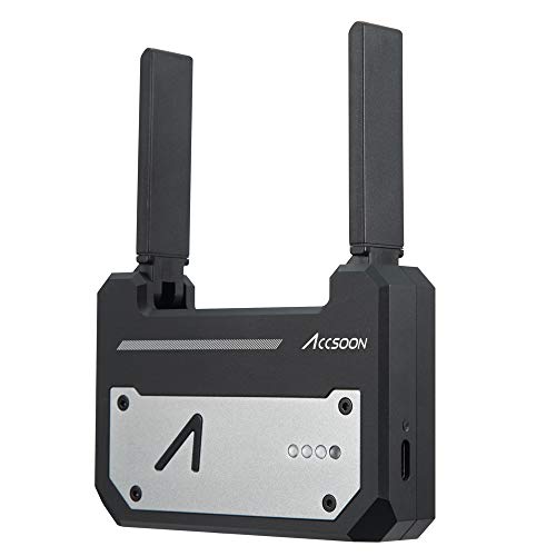 Accsoon CineEye HDMI Transmisor de Video inalámbrico 5G Transmisión de Imagen 1080p WiFi HDMI soporta 4 Dispositivos iOS/Android, Escala de Grises, RGB, Color Falso, 3D LUT Cargando