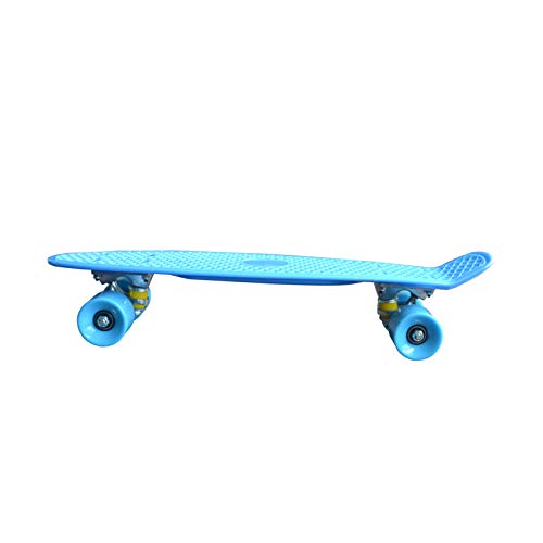 ACMOMO Monopatín mini Cruiser de plástico, 56 cm x 6 cm (15 cm) para niños, niñas y jóvenes adultos